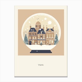 York United Kingdom 2 Snowglobe Poster Canvas Print