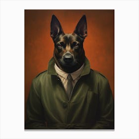 Gangster Dog Belgian Malinois 3 Canvas Print