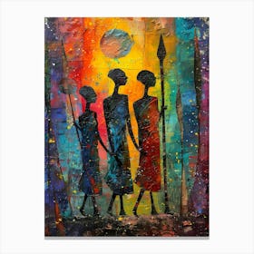 Three African Women Canvas Print