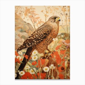 Falcon 2 Detailed Bird Painting Canvas Print