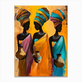 Three African Women Canvas Print