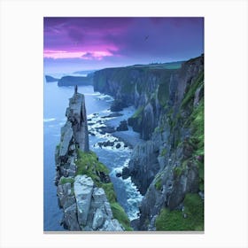 Sunset On The Cliffs Canvas Print