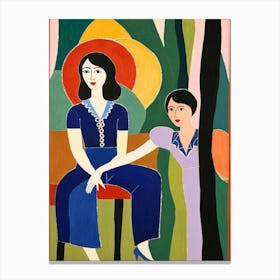 Two Women Canvas Print