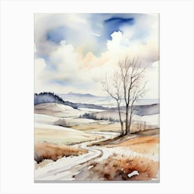 Watercolor Landscape Canvas Print