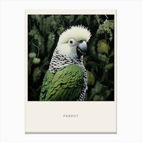 Ohara Koson Inspired Bird Painting Parrot 2 Poster Canvas Print