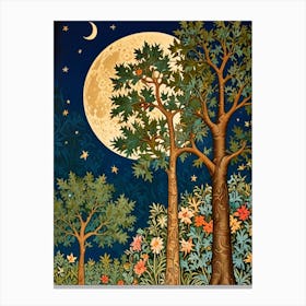 William Morris Moonlight In The Forest 69 Canvas Print