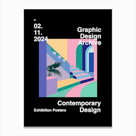 Graphic Design Archive Poster 15 Canvas Print