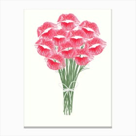 Kisses Bouquet Canvas Print