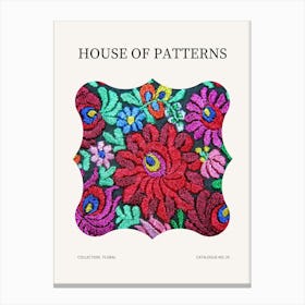 Floral Pattern Poster 29 Canvas Print