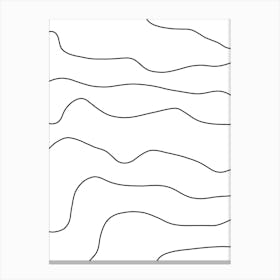 Wavy Lines 21 Canvas Print