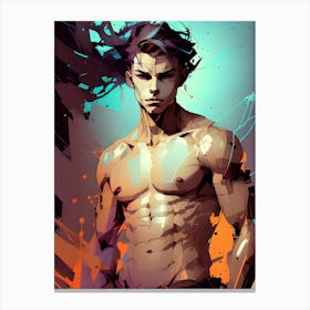 Abstract Male Anatomy 1 Canvas Print