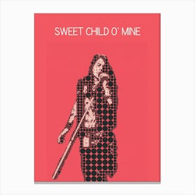 Sweet Child O Mine Axl Roses Canvas Print
