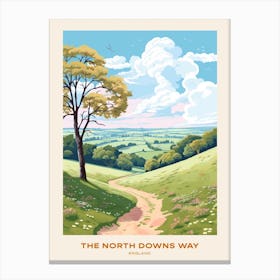 The North Downs Way England 1 Hike Poster Canvas Print