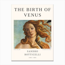 Birth Of Venus - Sandro Botticelli 1 Canvas Print