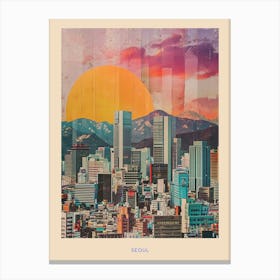 Kitsch Seoul Poster 1 Canvas Print