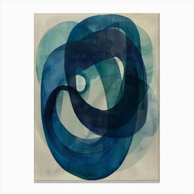 'Blue Swirl' Canvas Print