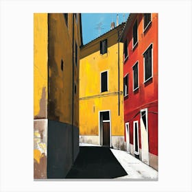 Alleyway, Italy Minimalism Canvas Print