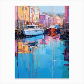 Boats In The Harbor 2 Canvas Print