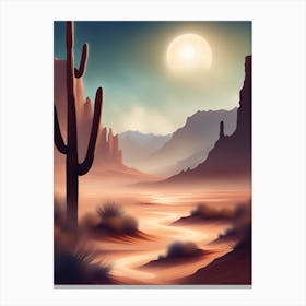 Desert Landscape 1 Canvas Print