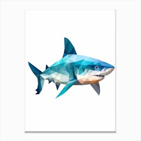 Minimalist Shark Shape 11 Canvas Print
