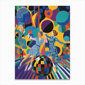 Disco Dancers Canvas Print