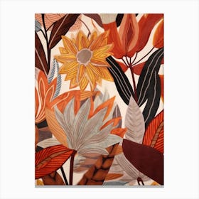 Fall Botanicals Amaryllis 2 Canvas Print