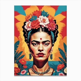 Frida Kahlo Portrait (30) Canvas Print