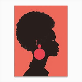 Silhouette Of A Woman 29 Canvas Print