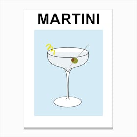 Martini Cocktail  Canvas Print