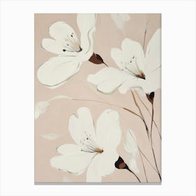 White Blossoms Canvas Print