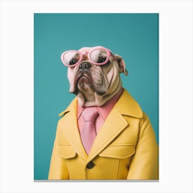 A Bulldog Dog Canvas Print