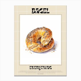 Everything Bagel 3 Canvas Print