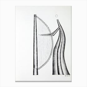 Gentle Sounds Of The Harp Canvas Print