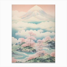 Mount Norikura In Nagano, Japanese Landscape 4 Canvas Print