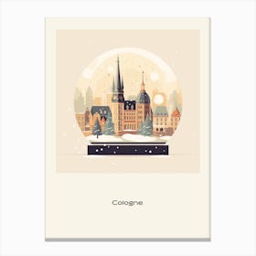 Cologne France 2 Snowglobe Poster Canvas Print