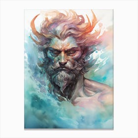Illustration Of A Poseidon 4 Canvas Print