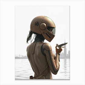 Futuristic Woman Canvas Print