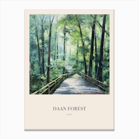 Daan Forest Park Taipei 2 Vintage Cezanne Inspired Poster Canvas Print