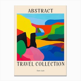 Abstract Travel Collection Poster Timor Leste 4 Canvas Print