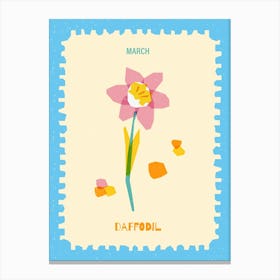 March Birthmonth Flower Daffodil 1 Canvas Print