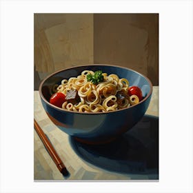 Noodles In A Bowl Canvas Print