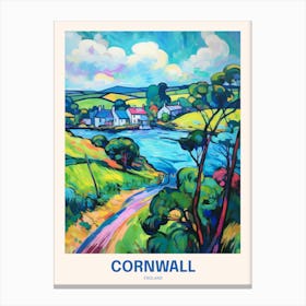 Cornwall England 5 Uk Travel Poster Canvas Print