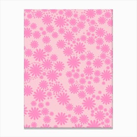 Daisy Garden | 04 - Pink Canvas Print