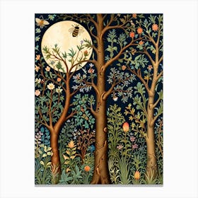 William Morris Bees In The Forest Canvas Print