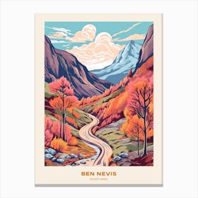 Ben Nevis Scotland 5 Hike Poster Canvas Print