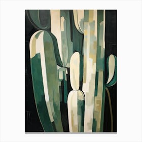 Modern Abstract Cactus Painting Trichocereus Cactus 1 Canvas Print