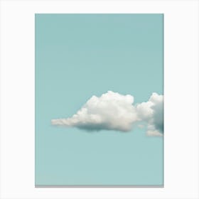 Cloud Wall Art Painting Blue Sky Print Detail A Canvas Print