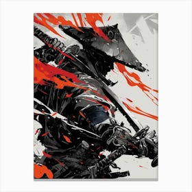 Shadow Of The Samurai Canvas Print