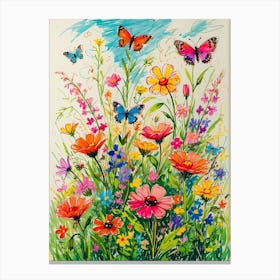 Butterfly Garden Canvas Print