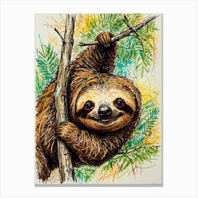 Sloth 6 Canvas Print